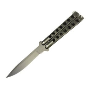 Hochwertiges Helix Butterfly Balisong Messer Schwarz